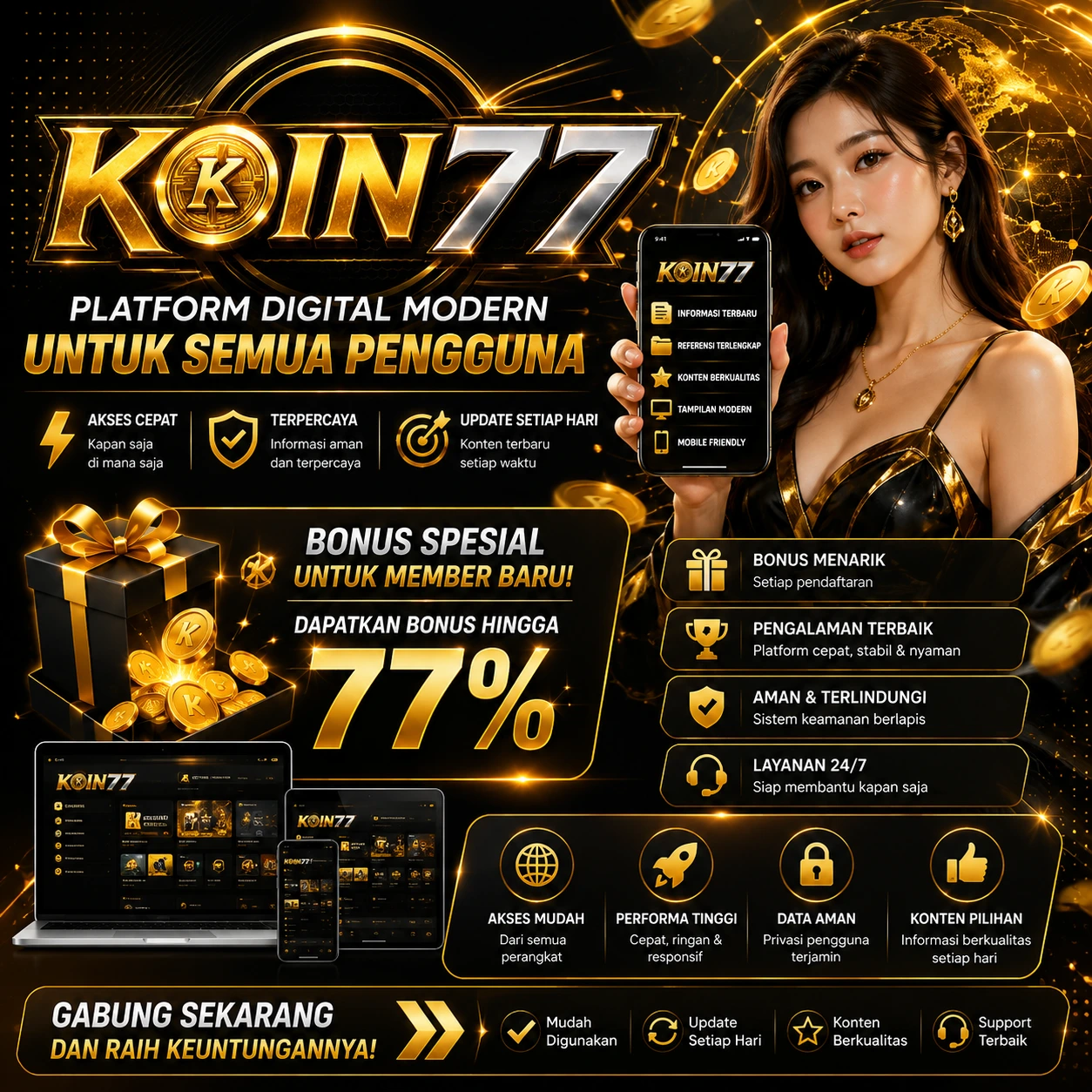 KOIN77 Banner